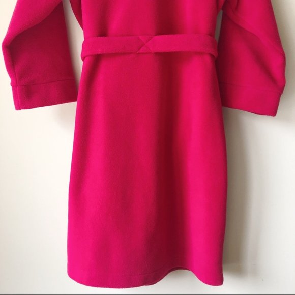 L.L. Bean Kids Fleece Bath Robe Red Pink Girls S 8 - Picture 5 of 10